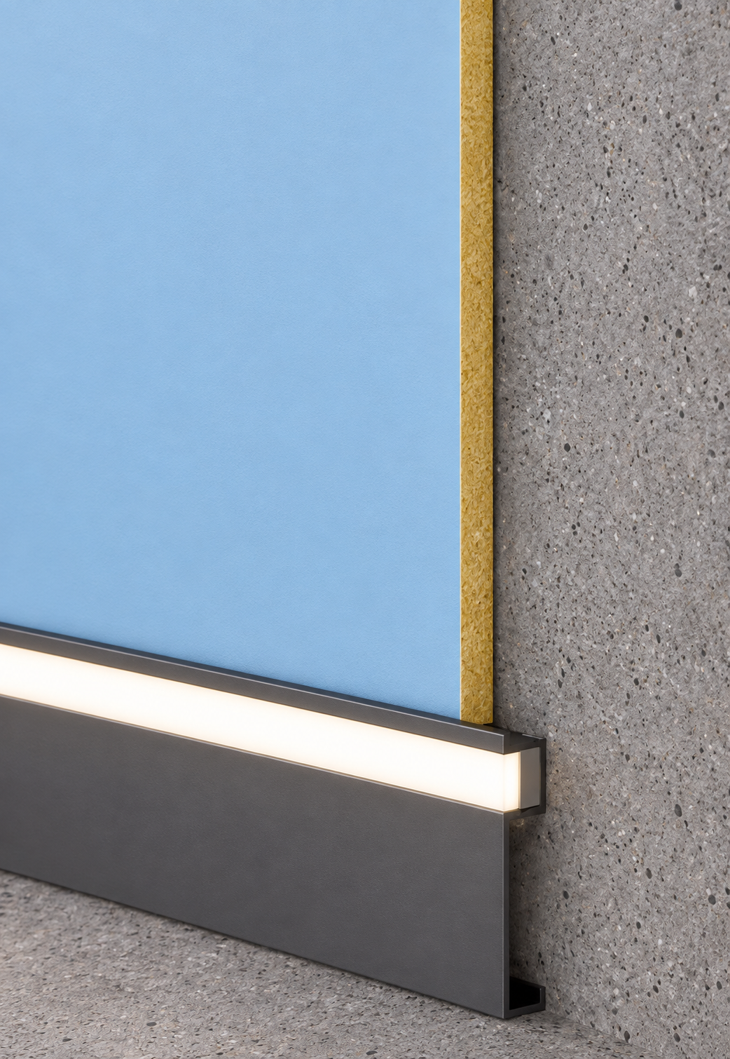 Modular Skirting: installed detail
